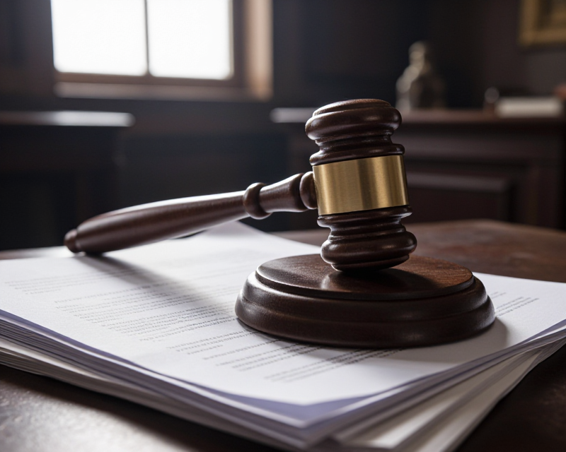 Symbolic Courtroom Gavel