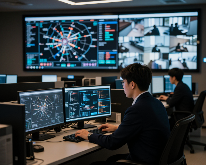 High-tech Security Operations Center