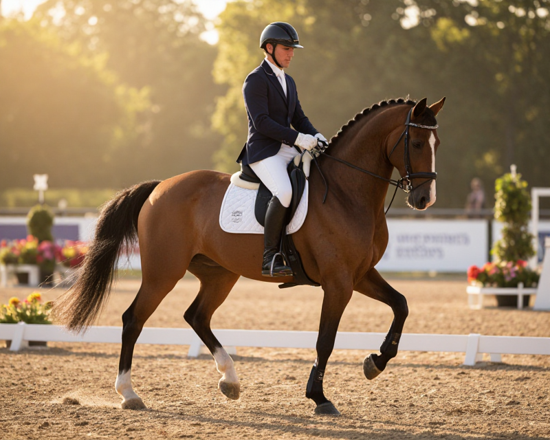Equestrian Dressage Victory