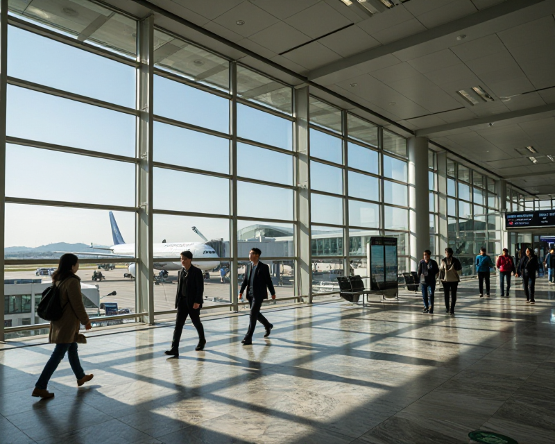 Modern Airport Terminal Atmosphere