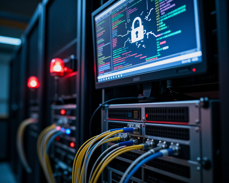 Digital Security Breach Concept