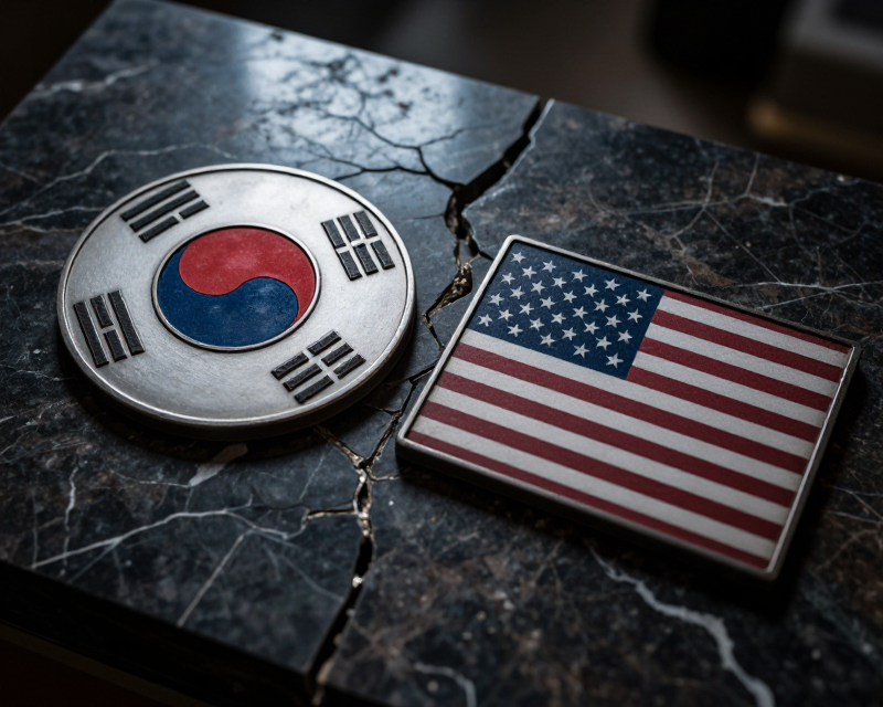 Symbolic representation of ROK-US alliance tension