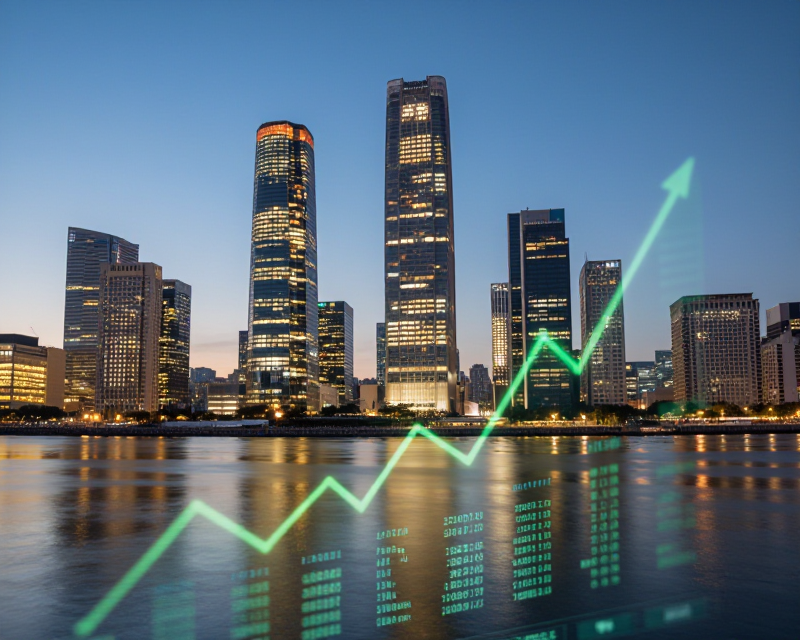 Seoul Financial District at Dusk